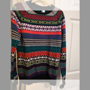 Men's Like-New Divided H&M striped wool sweater - Small